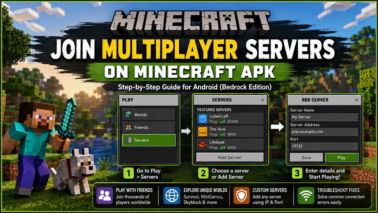 minecraft apk multiplayer servers