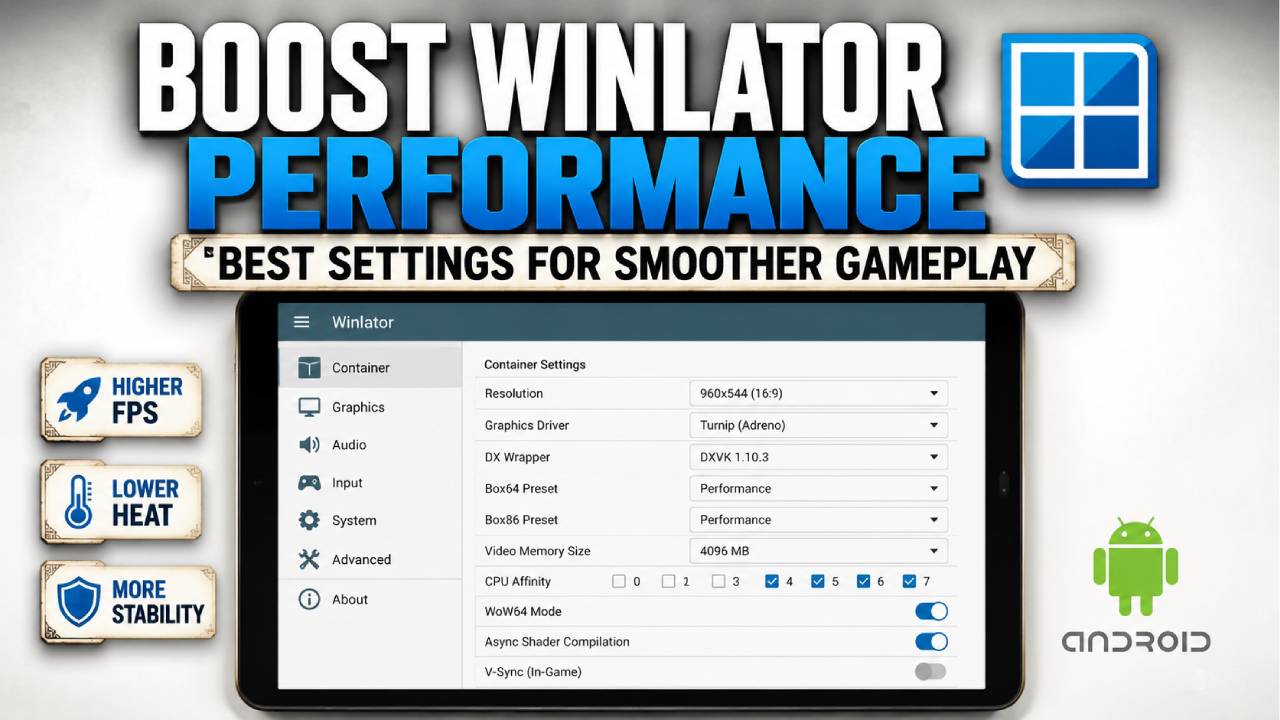how to optimize winlator